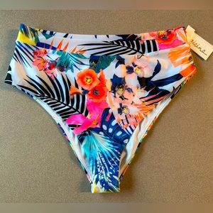 Floral Hi-Cut Swimsuit Bottoms - NWT
